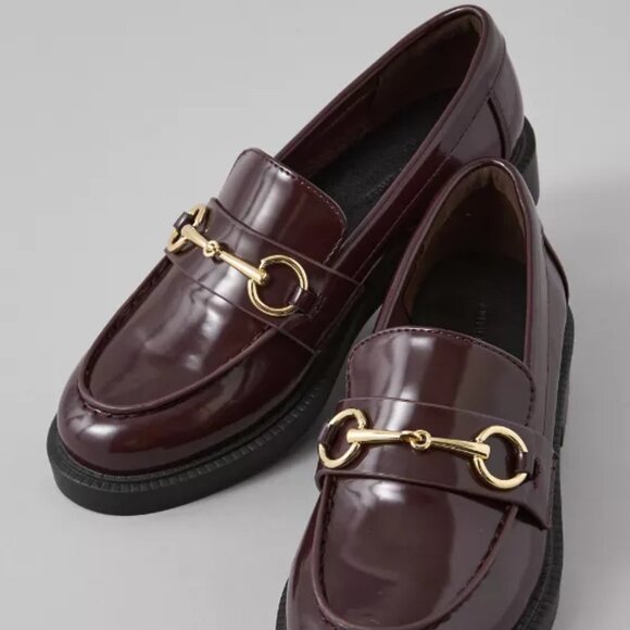 New American Eagle Outfitters AE Duchess Loafer Women's Shoes Flats Sz 9.5 Red - Picture 4 of 4